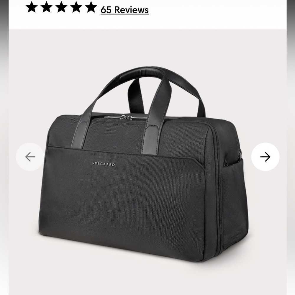 Solgaard Voyager Weekender with FlowCloset, Black